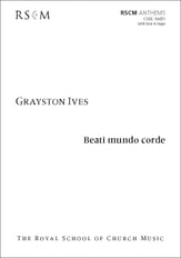 Beati mundo corde SATB choral sheet music cover
